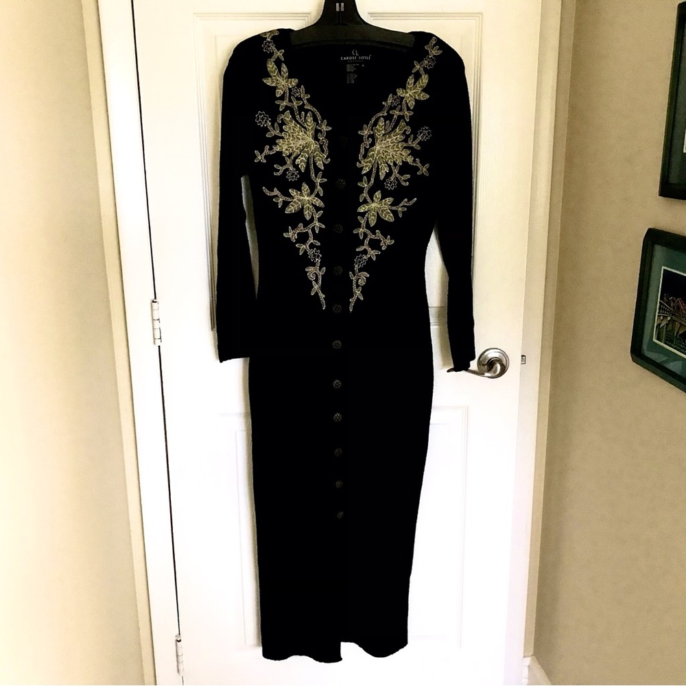 ✨Vintage Carole Little Stunning Maxi Sweater Dress, SzS